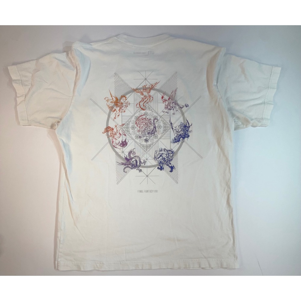 Uniqlo UT Final Fantasy XVI Eikon Graphic Pocket T-Shirt White Large